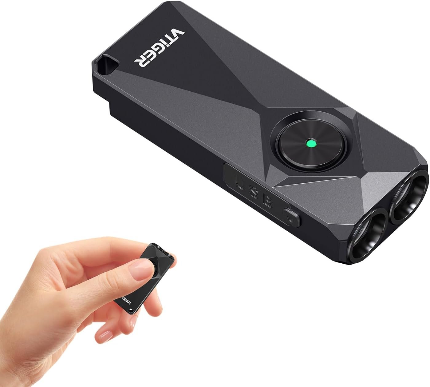 VTIGER K1 800 Lumens Key Chain Light, Rechargeable Keychain Flashlight with Magnetic Base